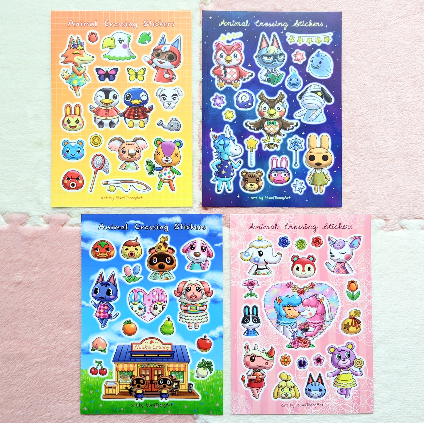 Animal Crossing Vinyl Sticker Sheet