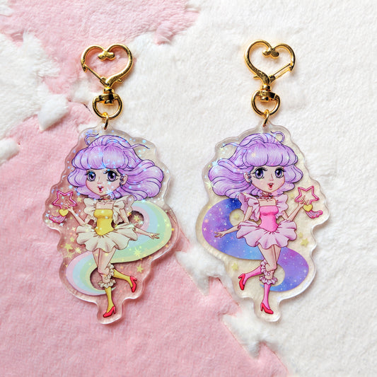 Creamy Mami Holographic Acrylic Keychain