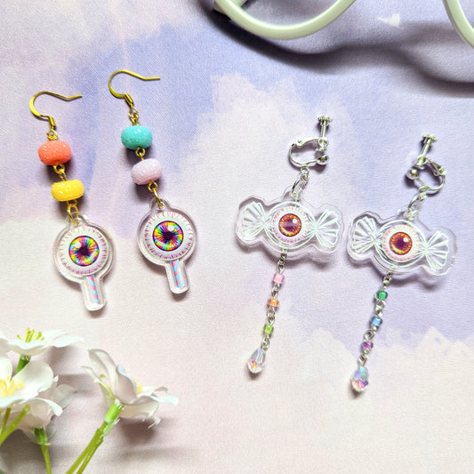 Eye Candy Asymmetrical Earrings