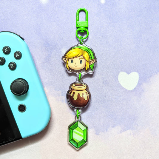 Link (The Legend of Zelda) 3-in-1 Linking Acrylic Keychain