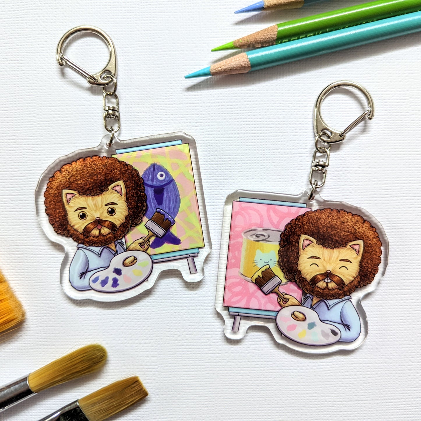 Cat Ross Double-Sided Acrylic Keychain