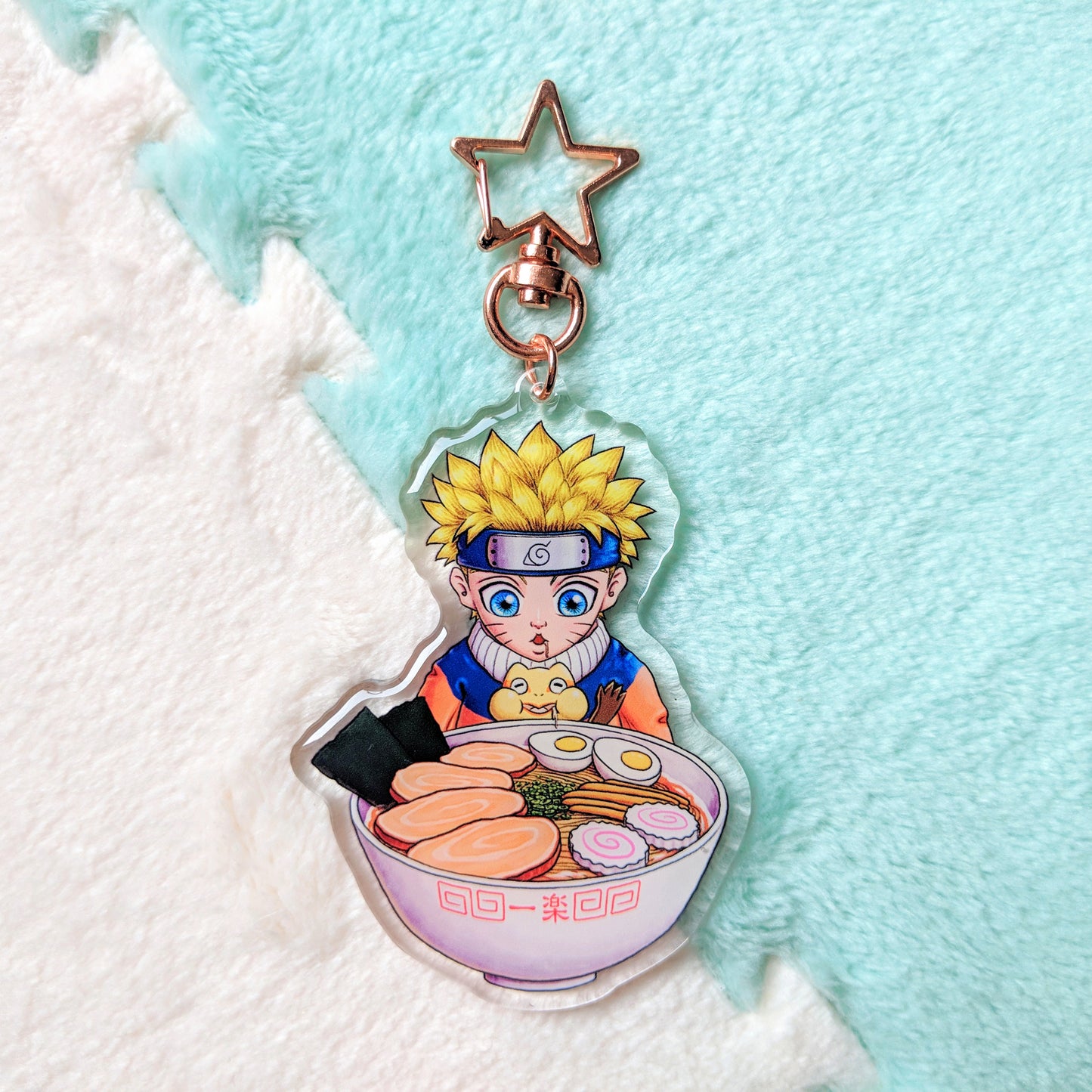 Naruto & Gamatatsu love Ichiraku Ramen Acrylic Keychain