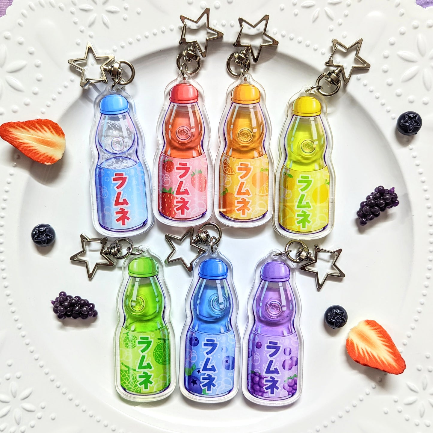 Ramune Soda Shaker Acrylic Keychain