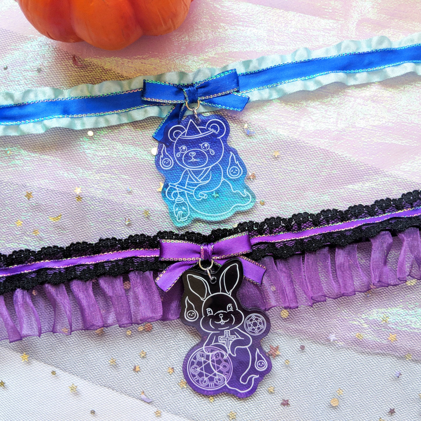 Rabbit & Bear Spirit Halloween Choker Collar