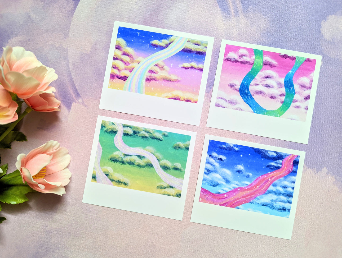 Aesthetic Sky Polaroid Style Art Print