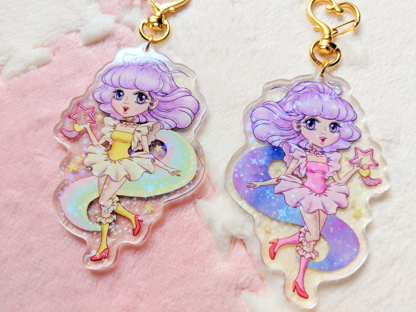 Creamy Mami Holographic Acrylic Keychain