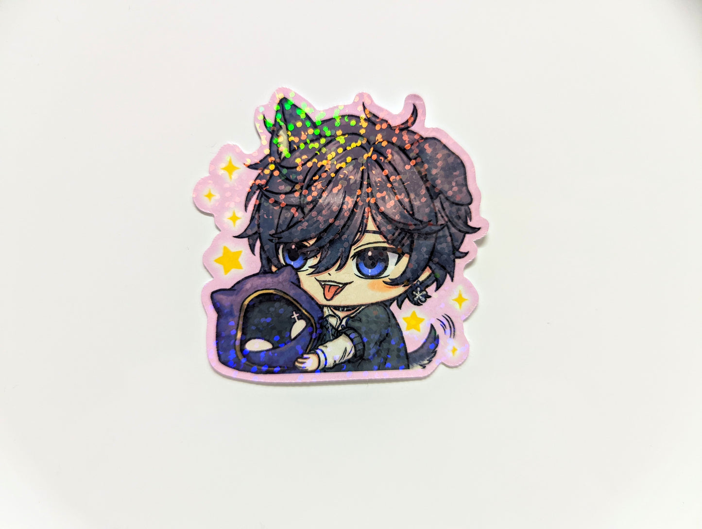 Shxtou Chibi Holographic Vinyl Sticker