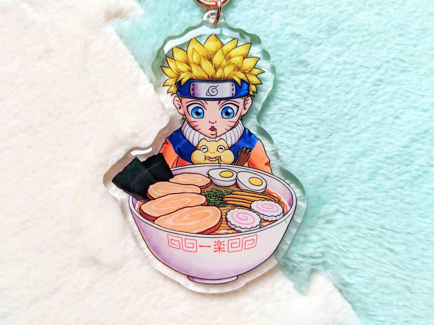 Naruto & Gamatatsu love Ichiraku Ramen Acrylic Keychain