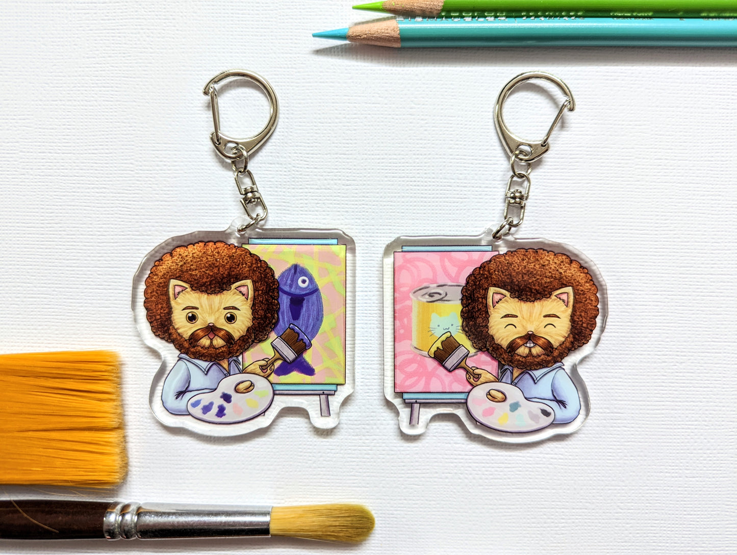 Cat Ross Double-Sided Acrylic Keychain