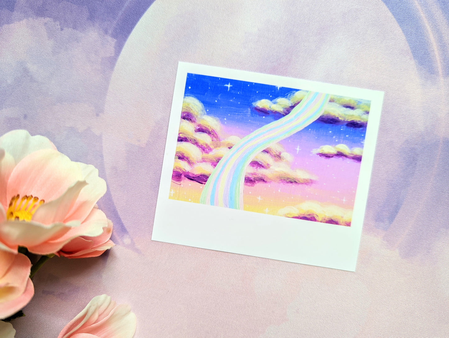 Aesthetic Sky Polaroid Style Art Print