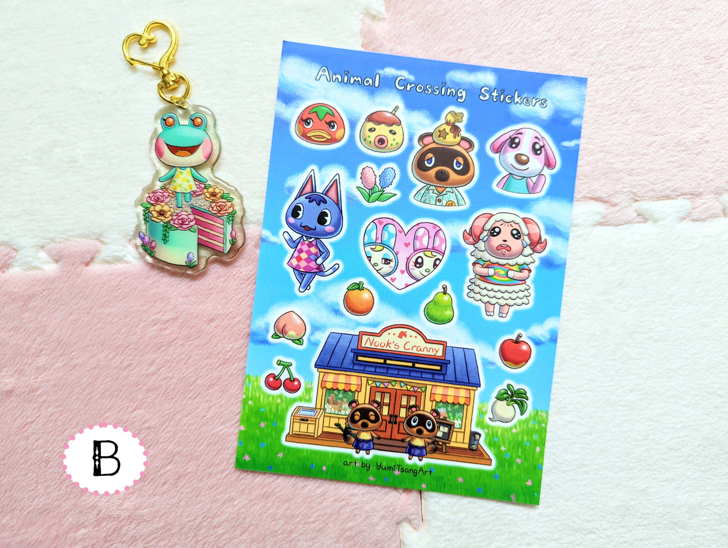 Animal Crossing Vinyl Sticker Sheet