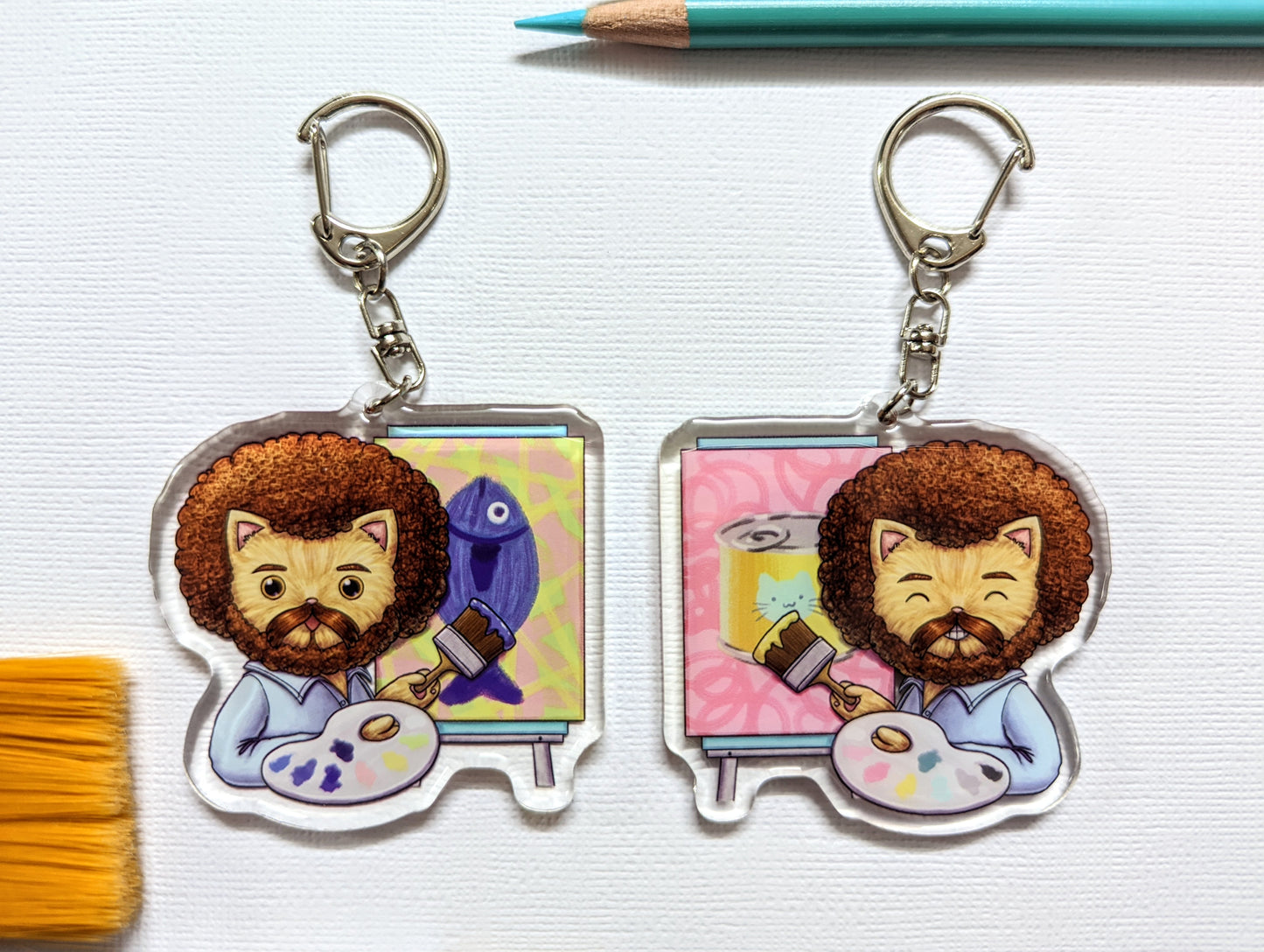 Cat Ross Double-Sided Acrylic Keychain