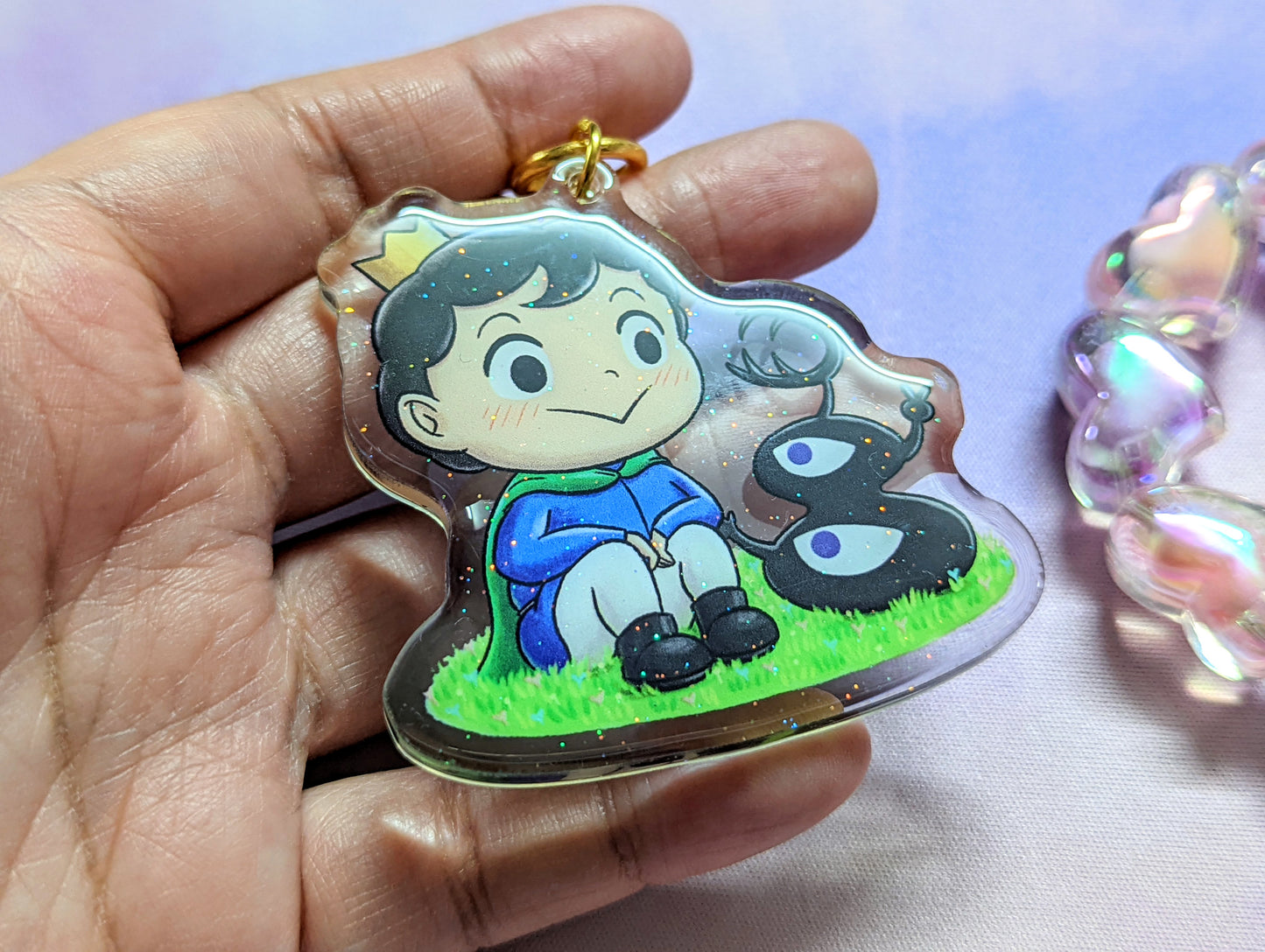 Boji & Kage Glitter Acrylic Keychain