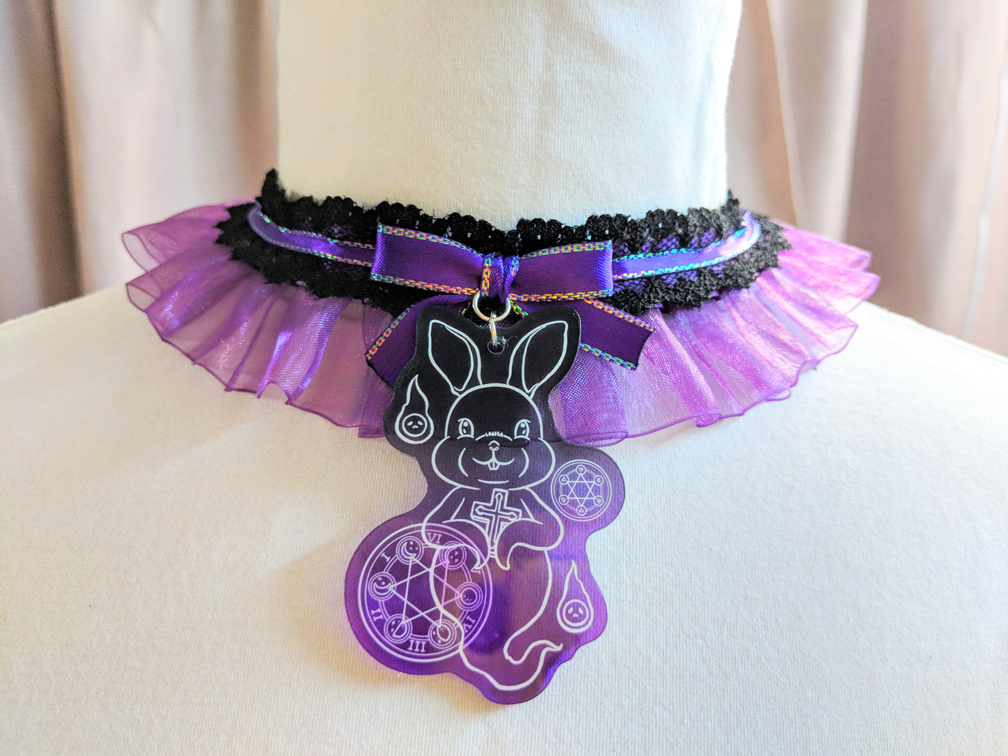 Rabbit & Bear Spirit Halloween Choker Collar