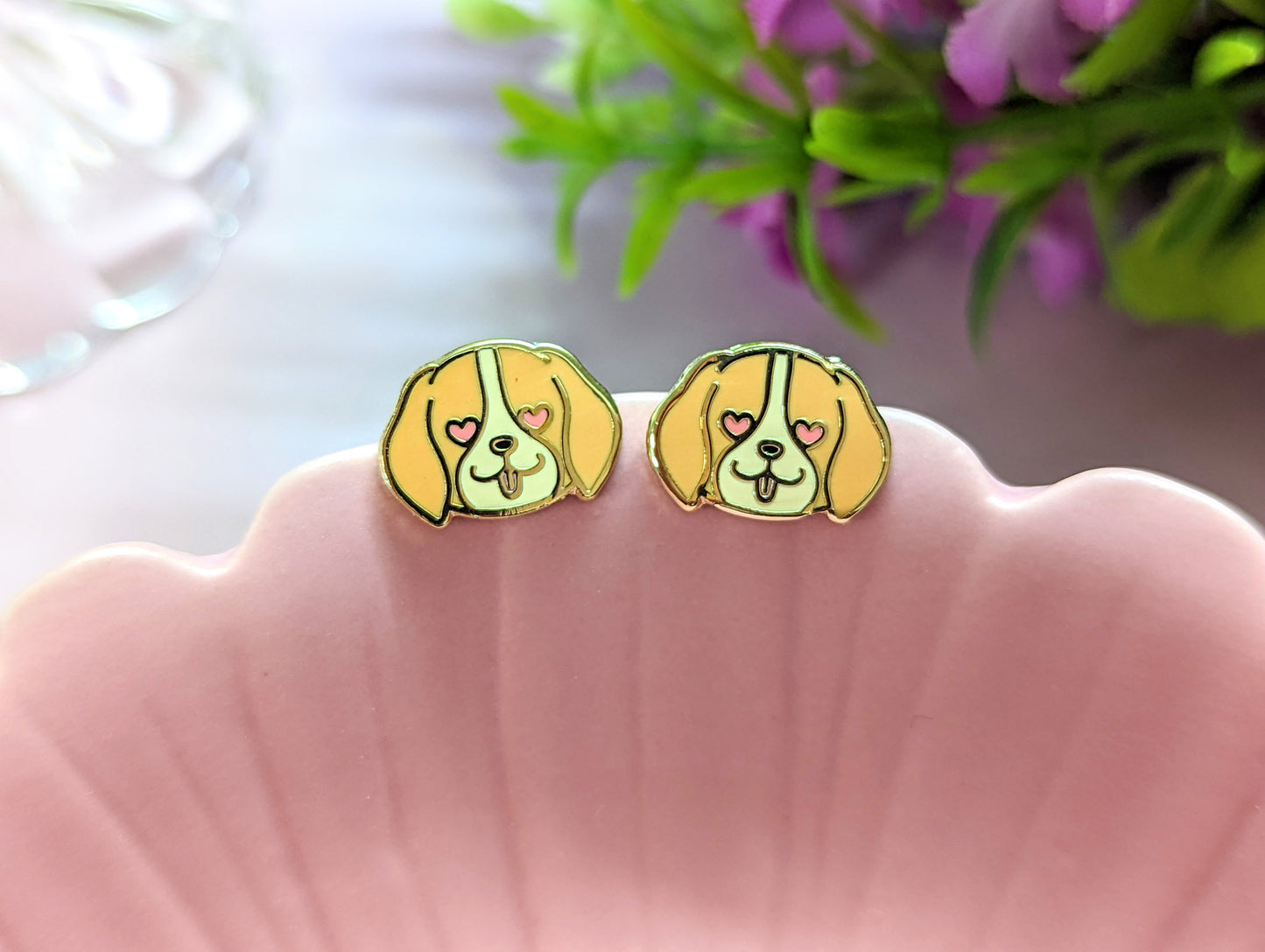 Read My Love Hard Enamel Pins and Earrings