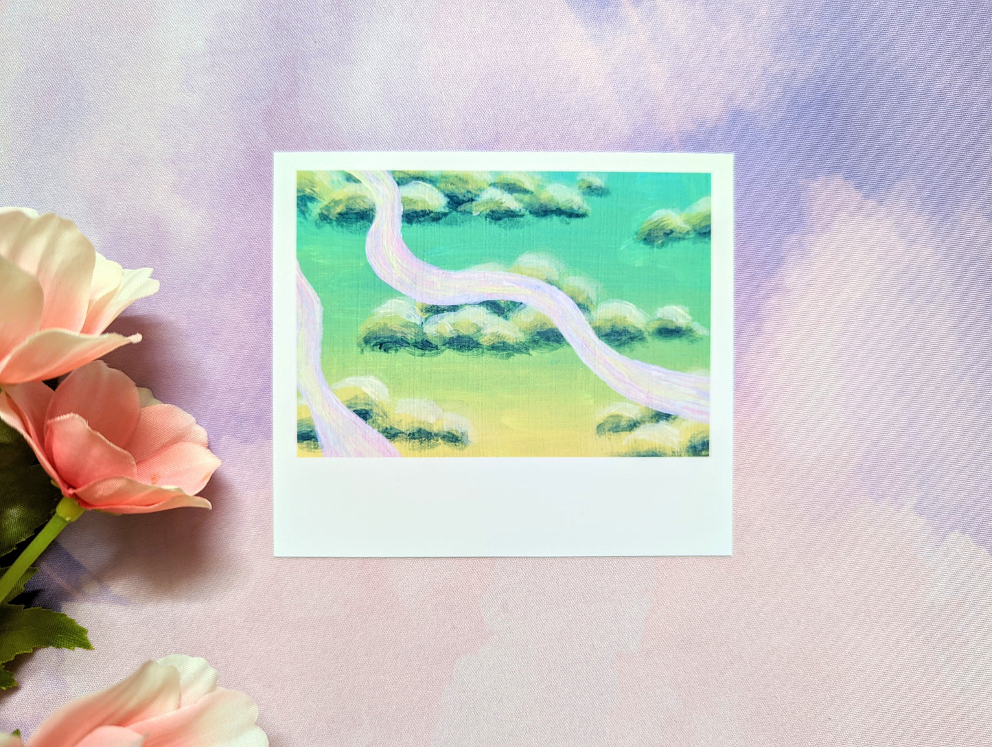 Aesthetic Sky Polaroid Style Art Print