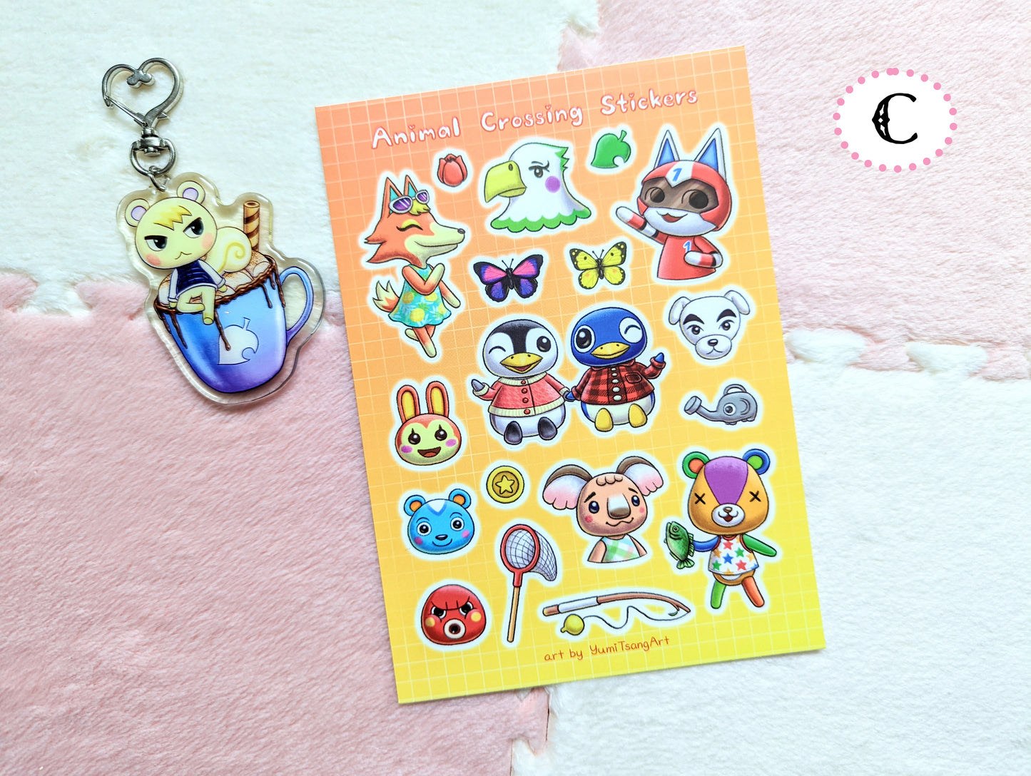 Animal Crossing Vinyl Sticker Sheet