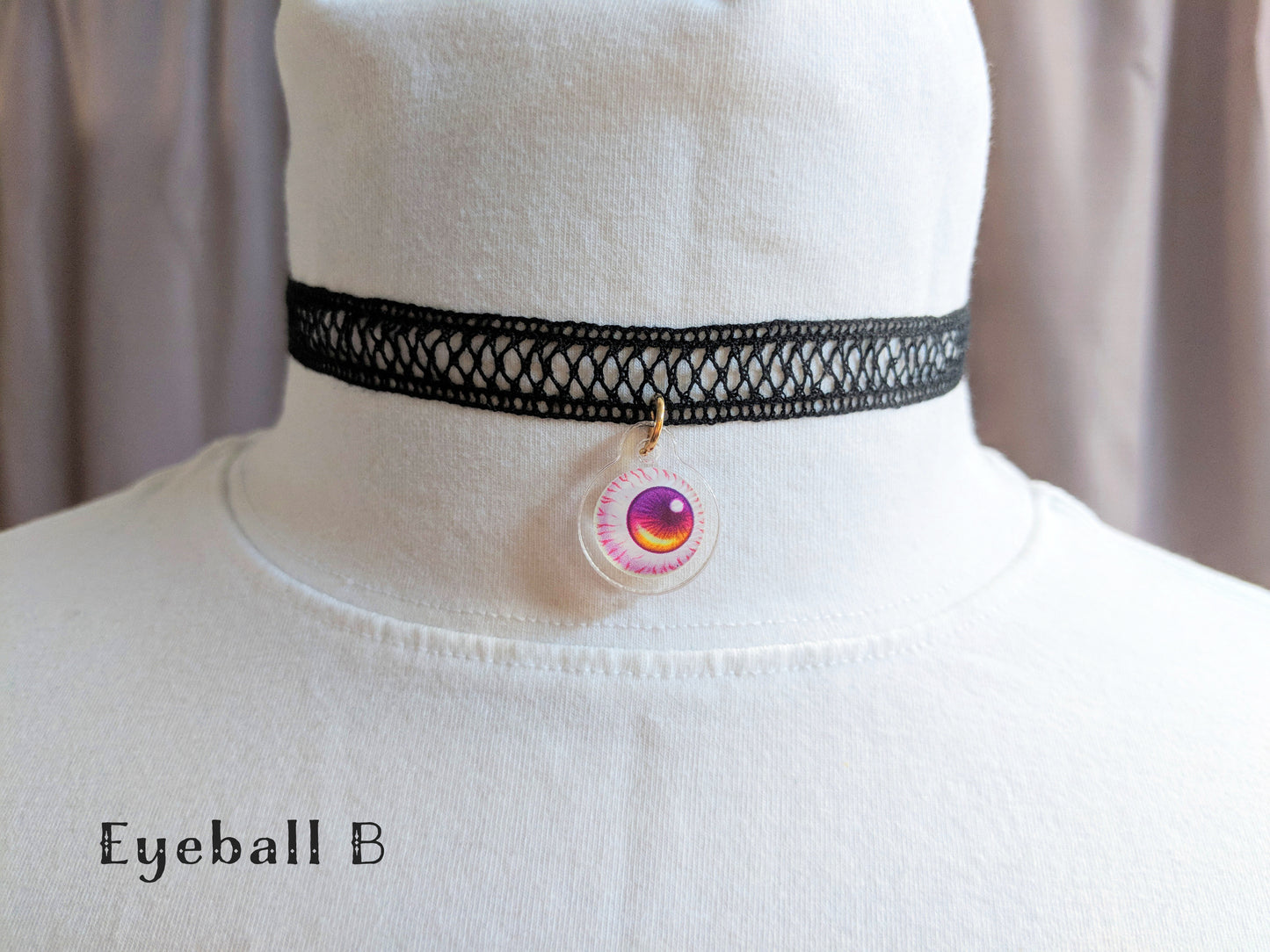 Eyeball Black Choker