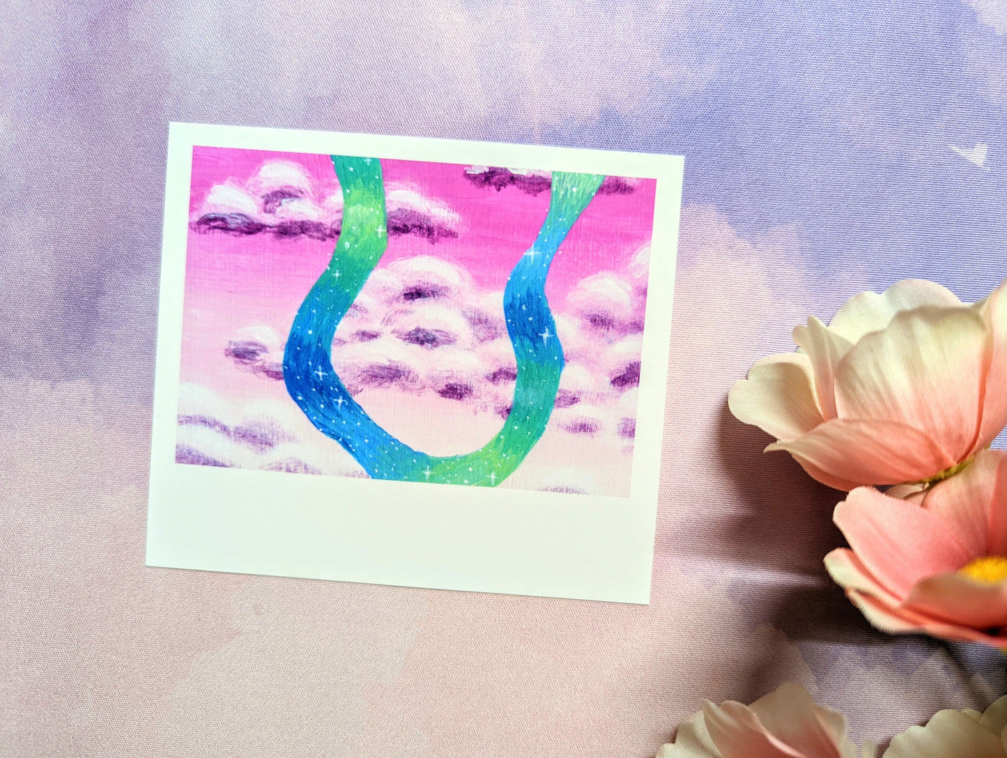 Aesthetic Sky Polaroid Style Art Print