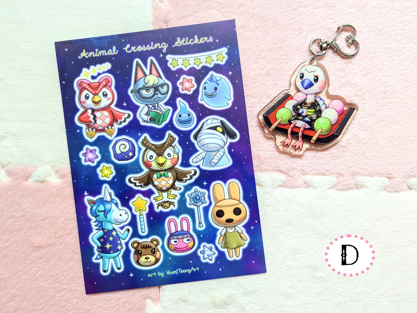 Animal Crossing Vinyl Sticker Sheet