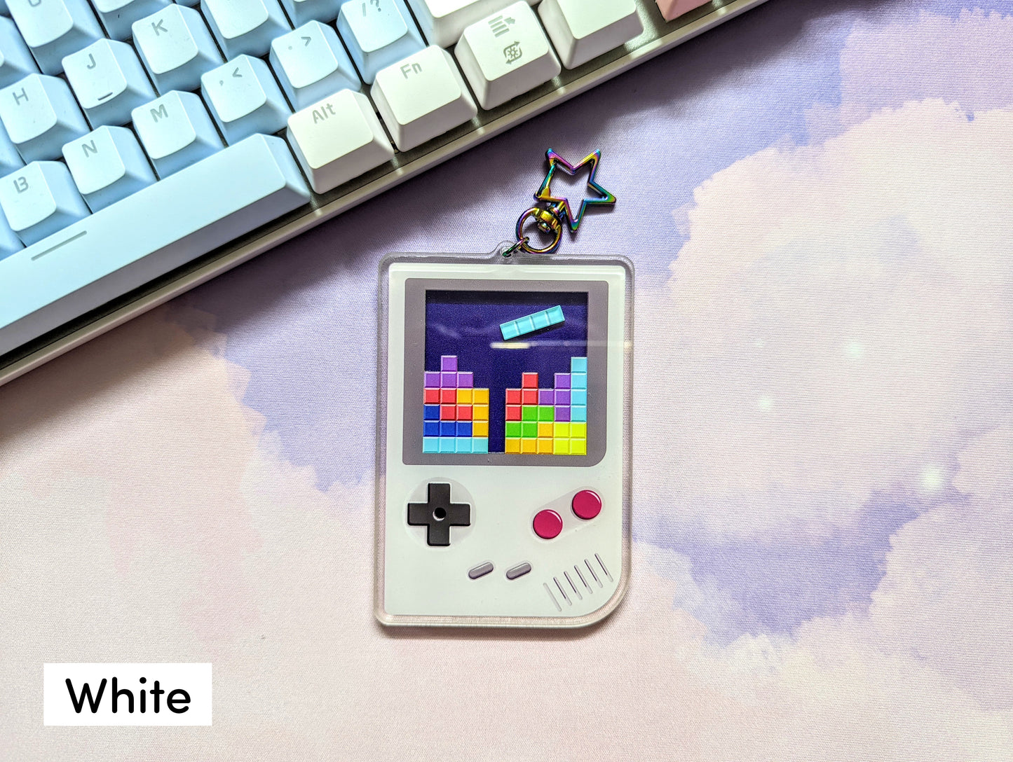 Gameboy Shaker Acrylic Keychain