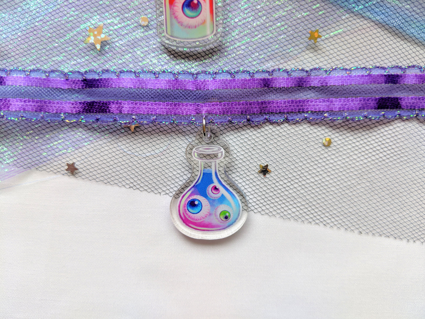 Eyeball in Jar Halloween Choker