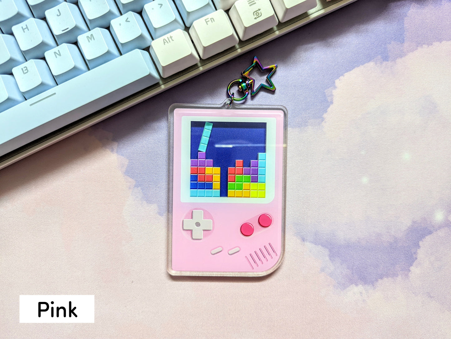 Gameboy Shaker Acrylic Keychain