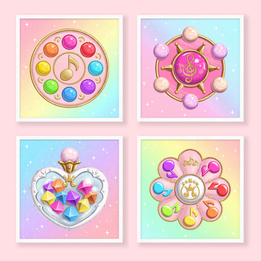 Ojamajo Doremi Compact Small Art Print