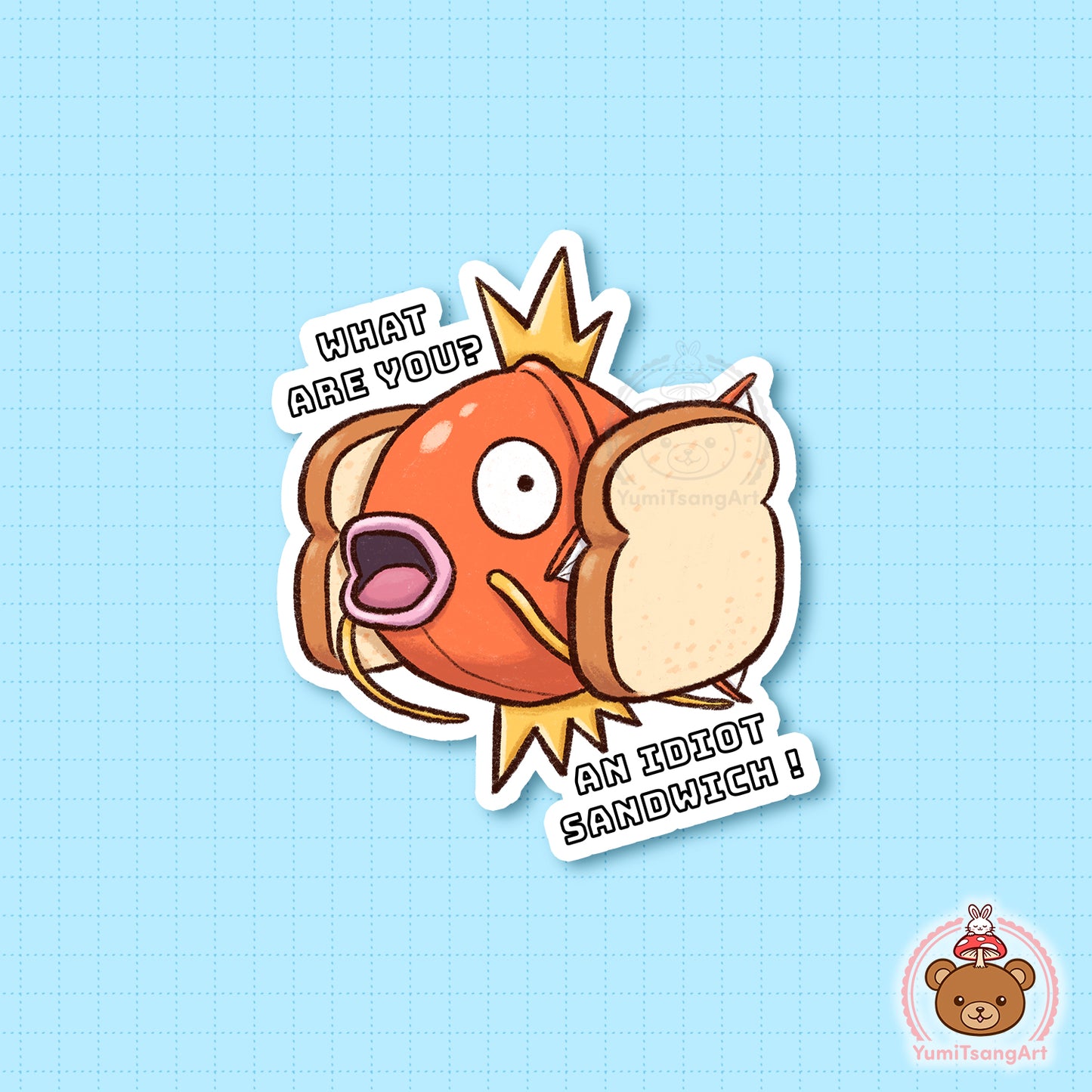 Magikarp Idiot Sandwich Vinyl Sticker