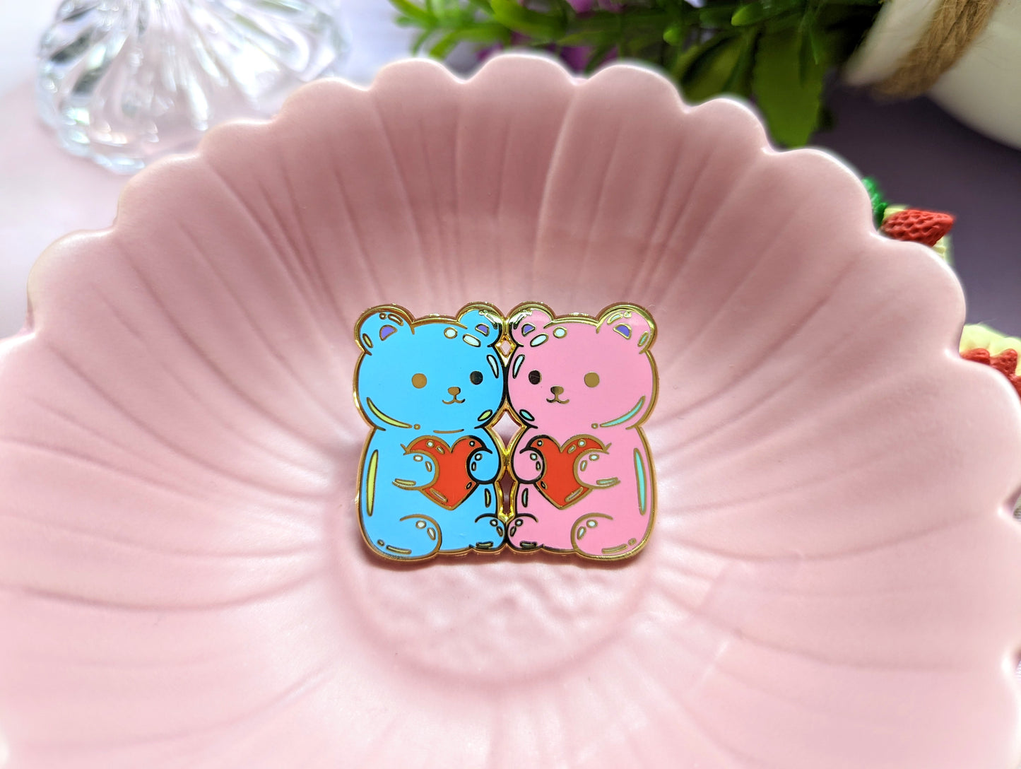 Taste My Love Hard Enamel Pins and Earrings