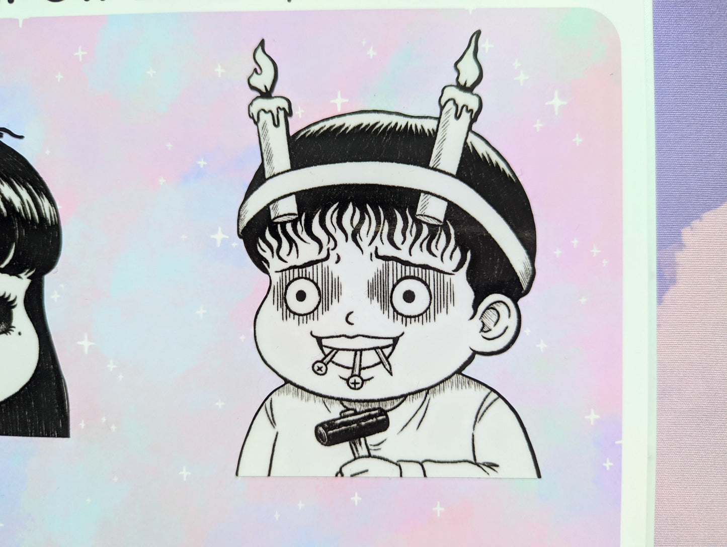 Horror Manga Junji Ito Chibi Peekers Car Decals