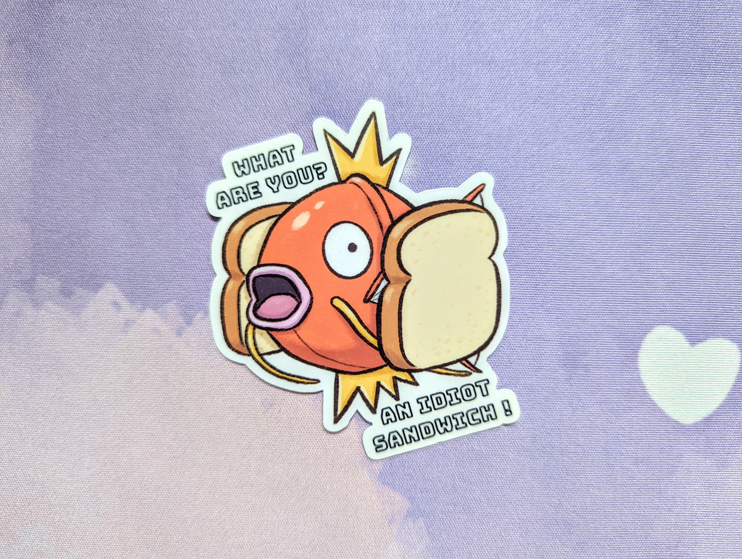 Magikarp Idiot Sandwich Vinyl Sticker